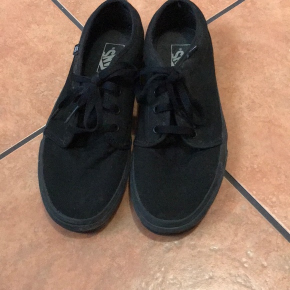 black vans discount